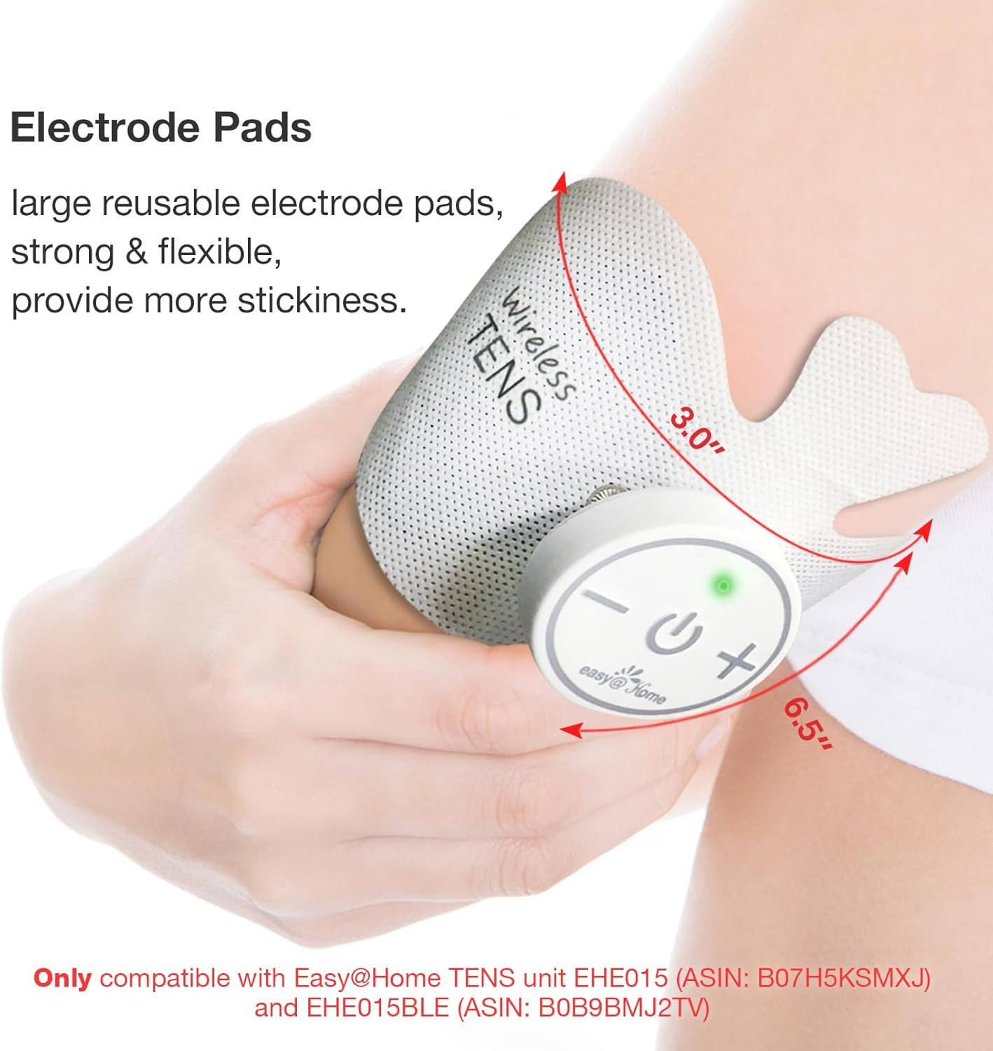 4 Pack Carbon Adhesive Gel Electrode Pads For Tens Unit Massage Therapy