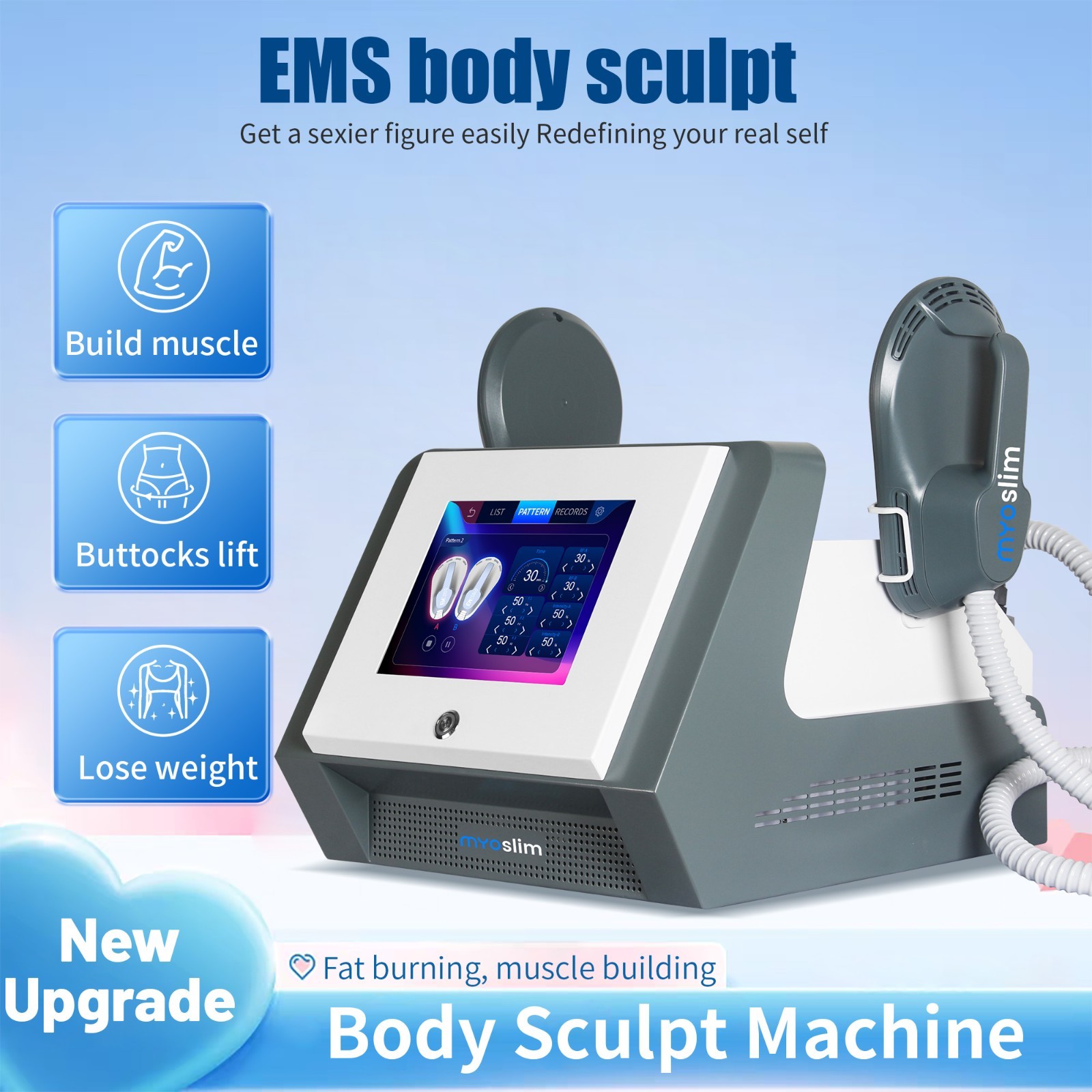 MYOslim Neo Hi-EMT Magnetic Muscle Stimulator Body Slim Contour Salon Machine