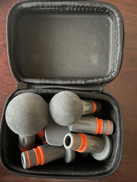 Sharper Image Power Percussion Deep Tissue Massager 6 Attachments & Case