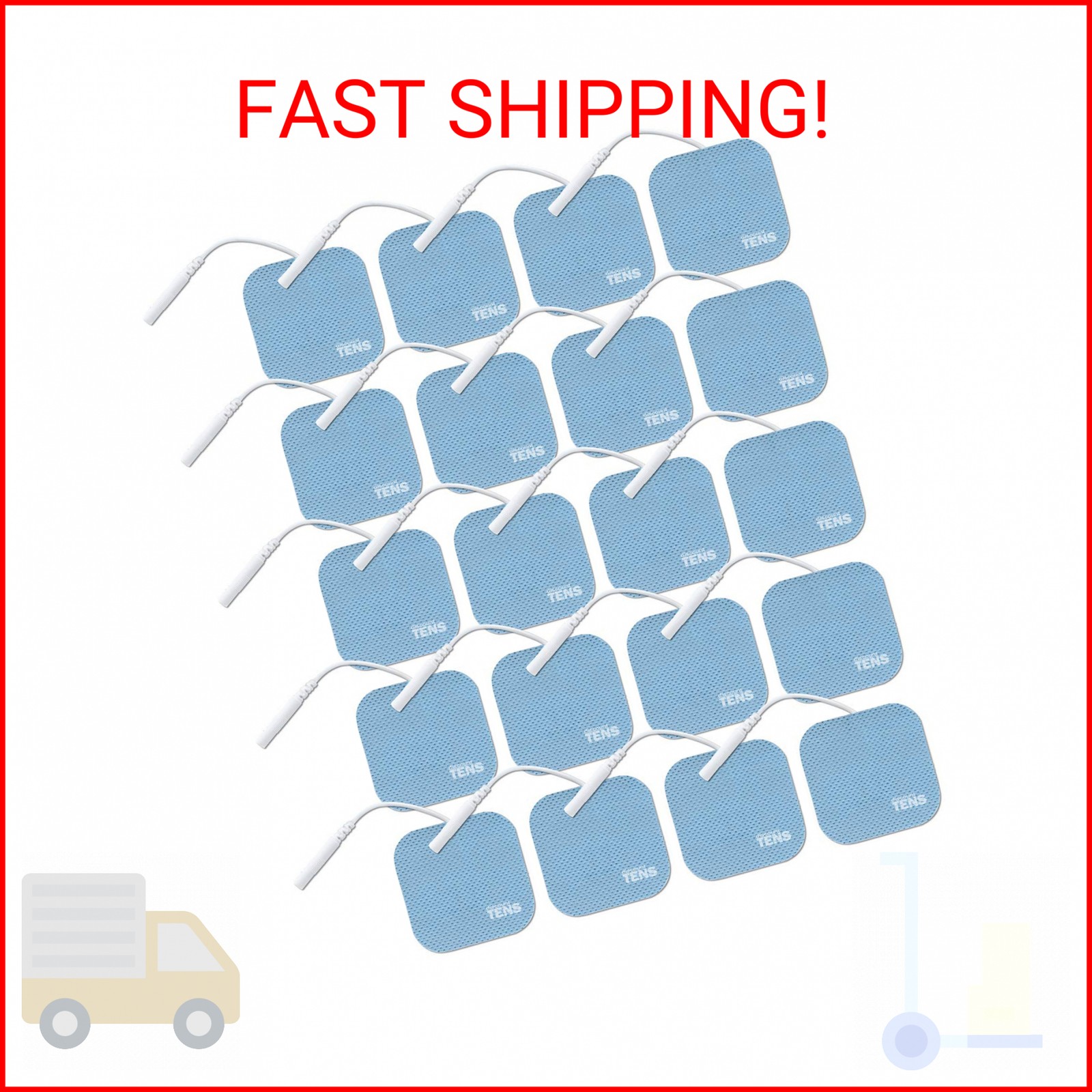 Discount TENS Wired Electrodes – 2″x2″ HealthMateForever Compatible Replacement