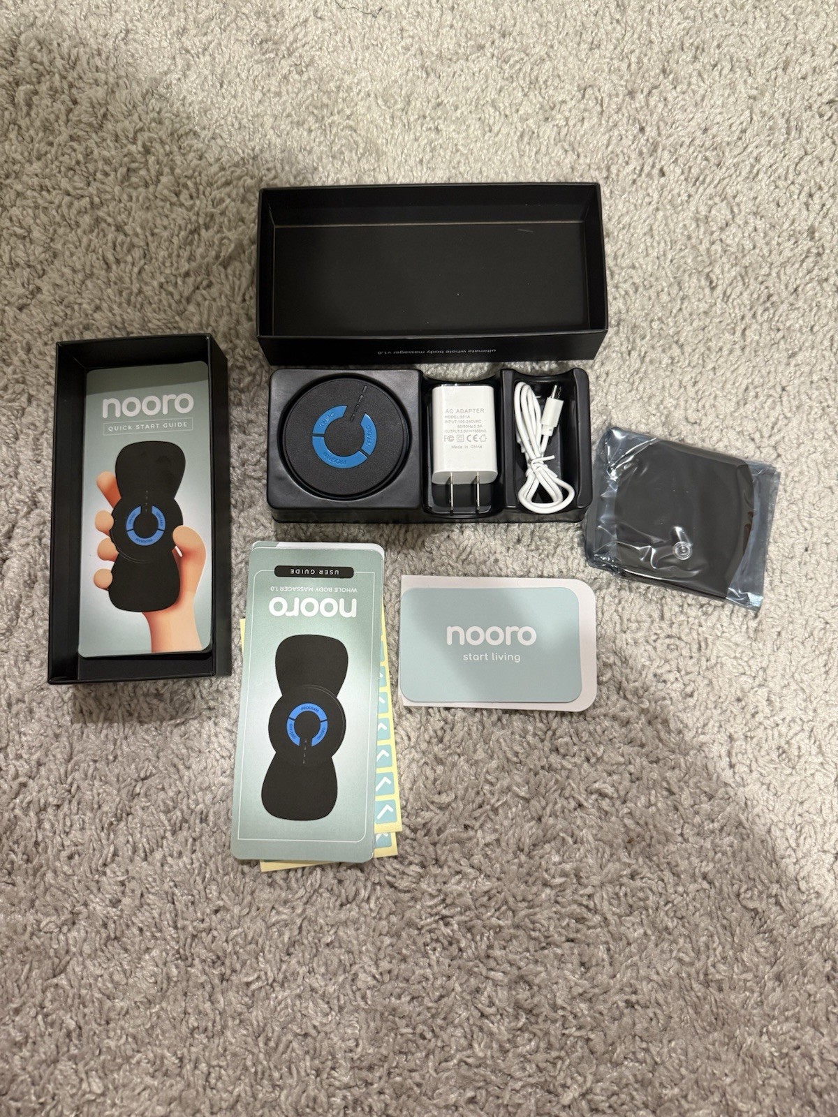 Nooro Ultimate Whole Body Massager V1.0 And Hydrogel Sticky Pads