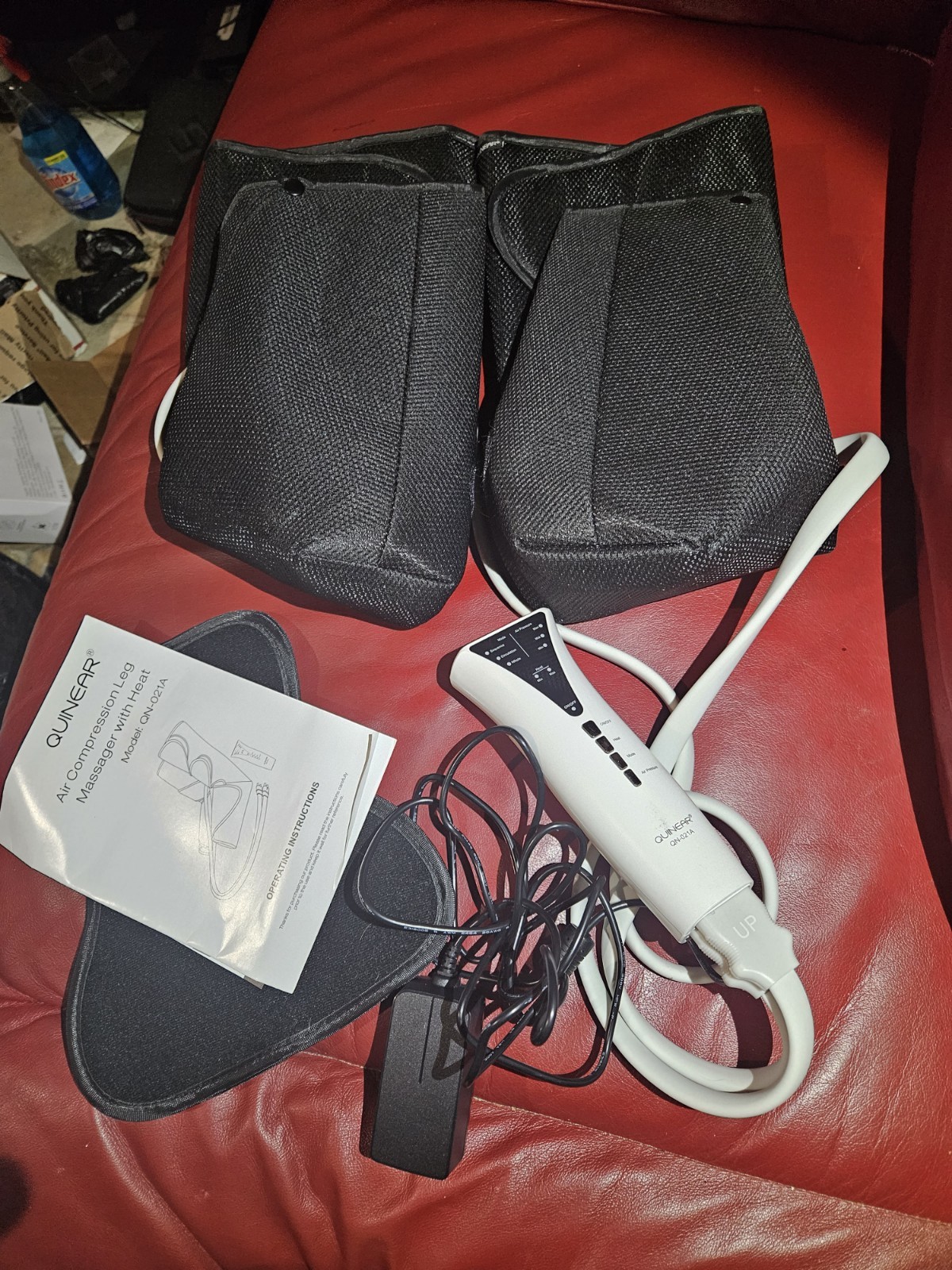 QUINEAR Leg Massager with Heat Air Compression Massage for Foot & Calf QN-021A