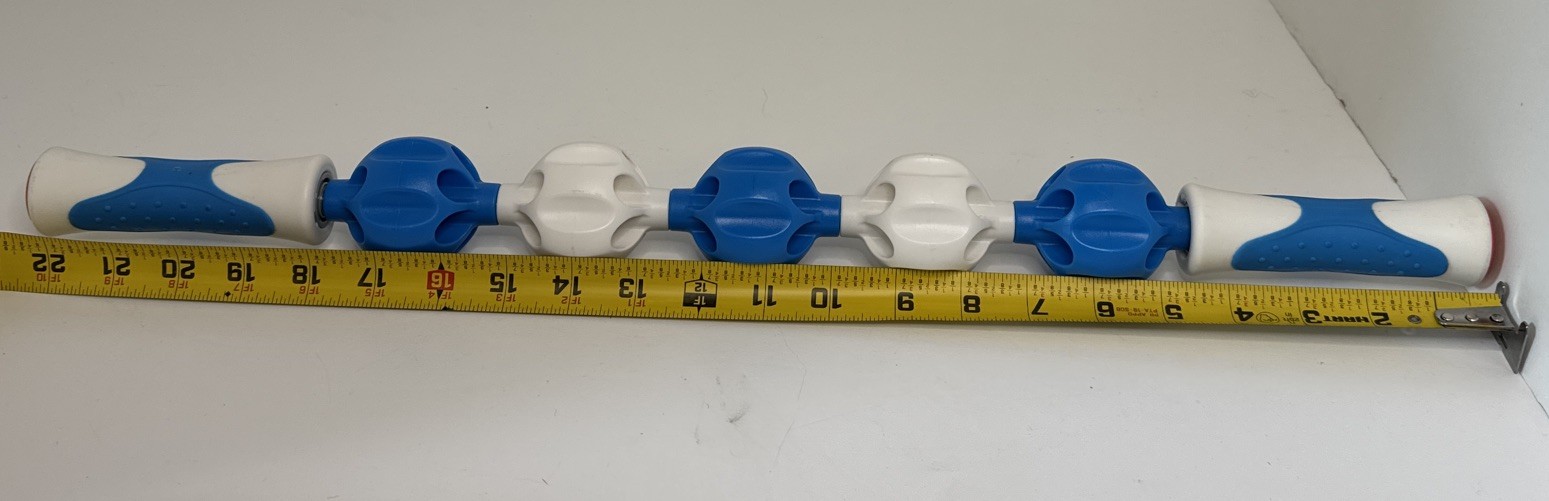 Addaday A2 Stick Massage Roller 22 1/2″ Massager Blue & White
