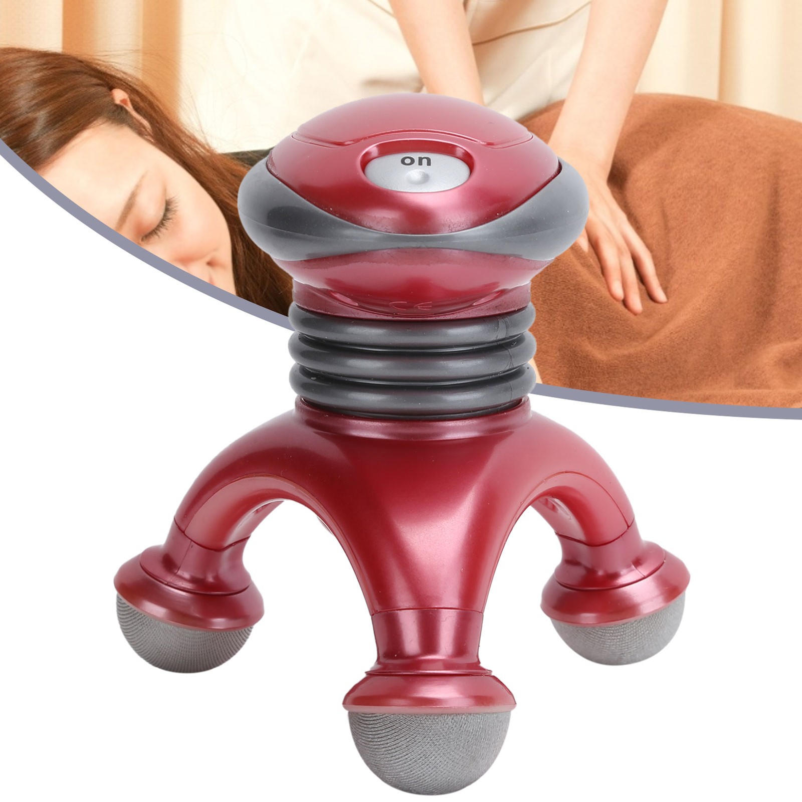 Electric Handled Massager Relaxation Portable Battery Powered Whole Body WT