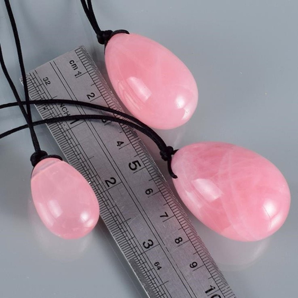 4Pcs Set Jade Yoni Eggs Stick,3 Pcs Drilled Natural Rose Quartz Crystal Jade …