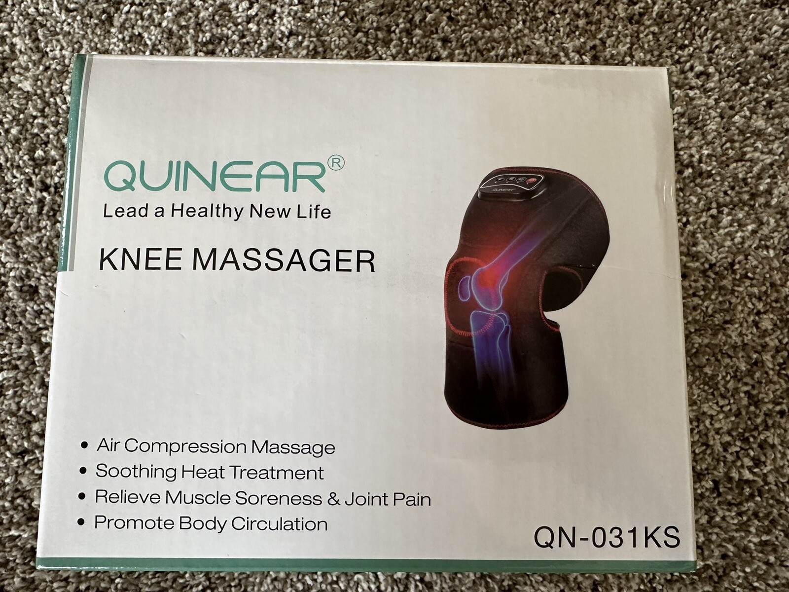 Quinear Knee Massager QN-031KS, Compression And Heat