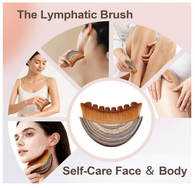Lymphatic Drainage Massage Brush Set Face Contour Sculpting Tool