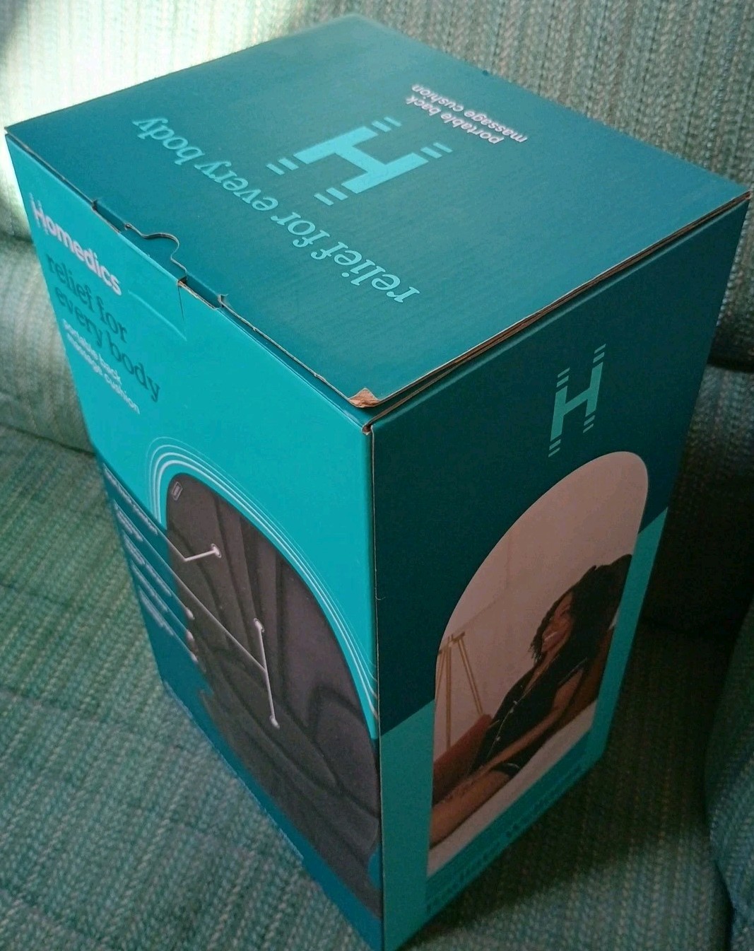 Homedics Portable Back Massage Cushion w/Heat For Home or Auto (NIB)