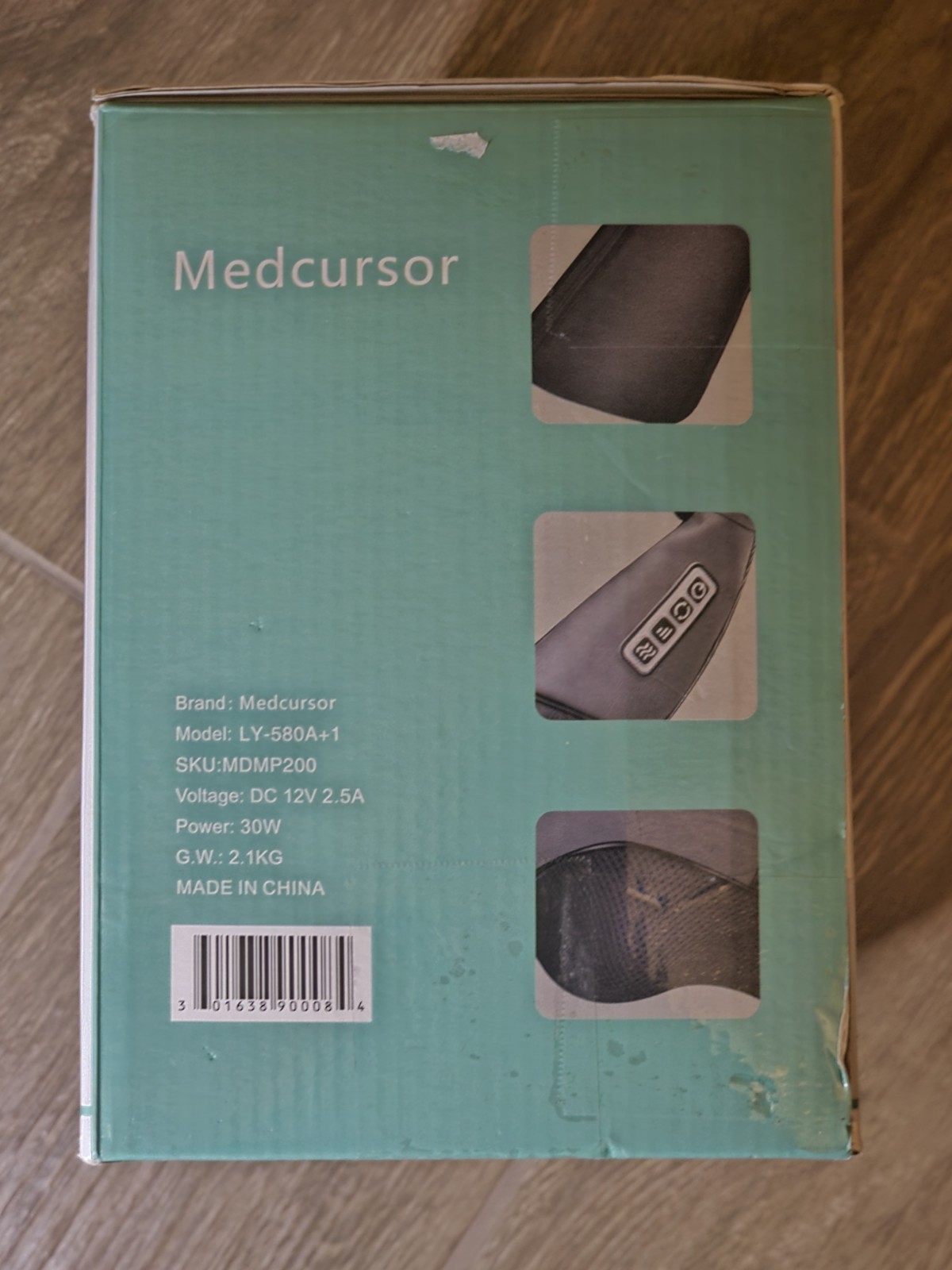 Medcursor Shiatsu Kneading Massager w/ Heat, 8 Heads Neck Shoulder Back