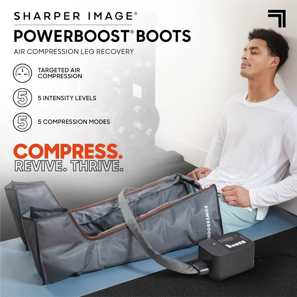 Sharper Image Powerboost Boots Air Compression Fits 25″-31″ Inseam