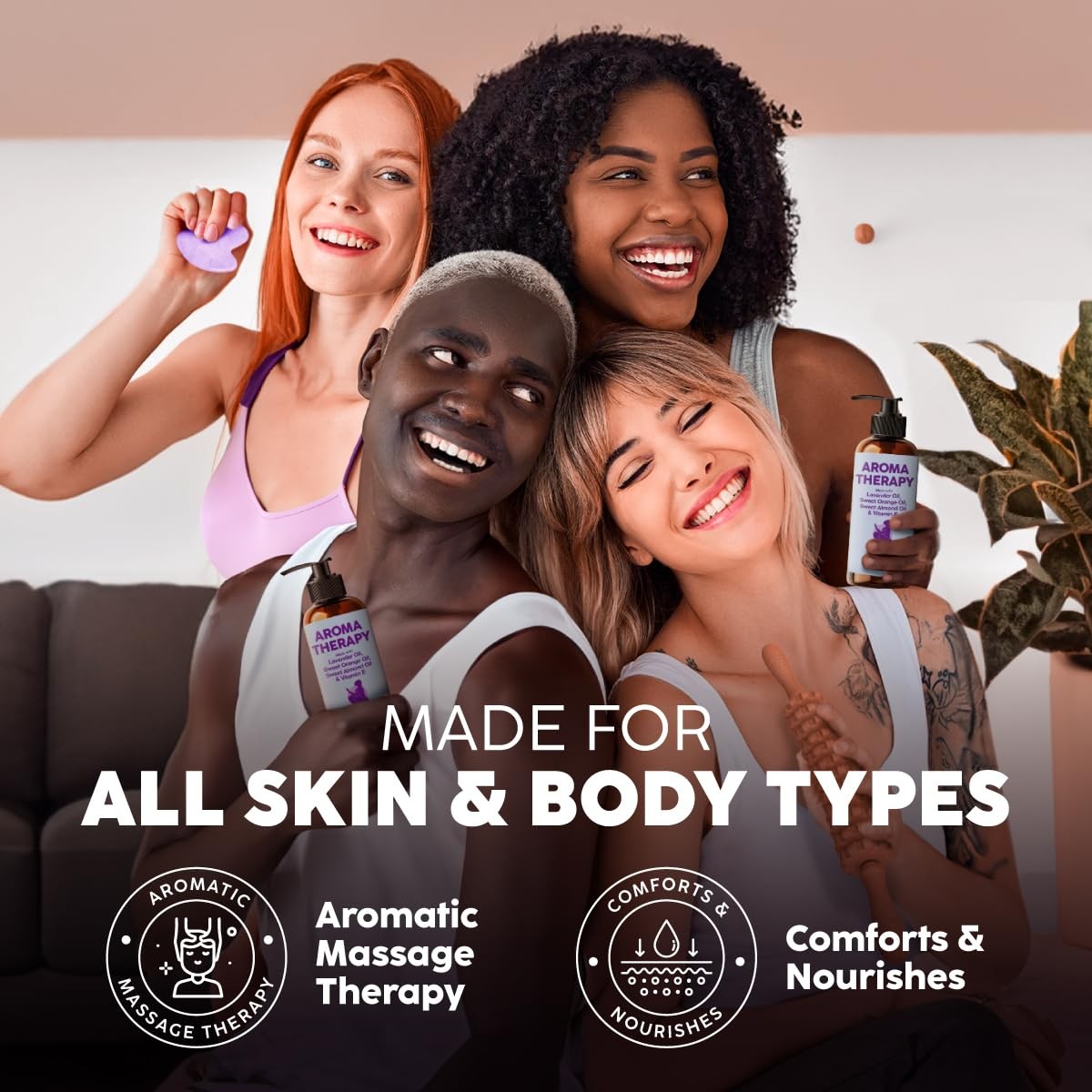 Aceites 6.76 Fl Oz Para Hacer Masajes Relajantes El Cuerpo SPA Con Olor Mujer