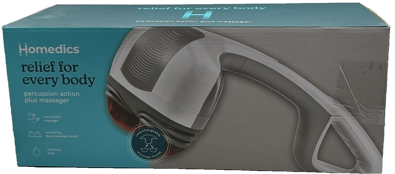 HoMedics HHP-351H Percussion Action Plus Handheld Massager – White
