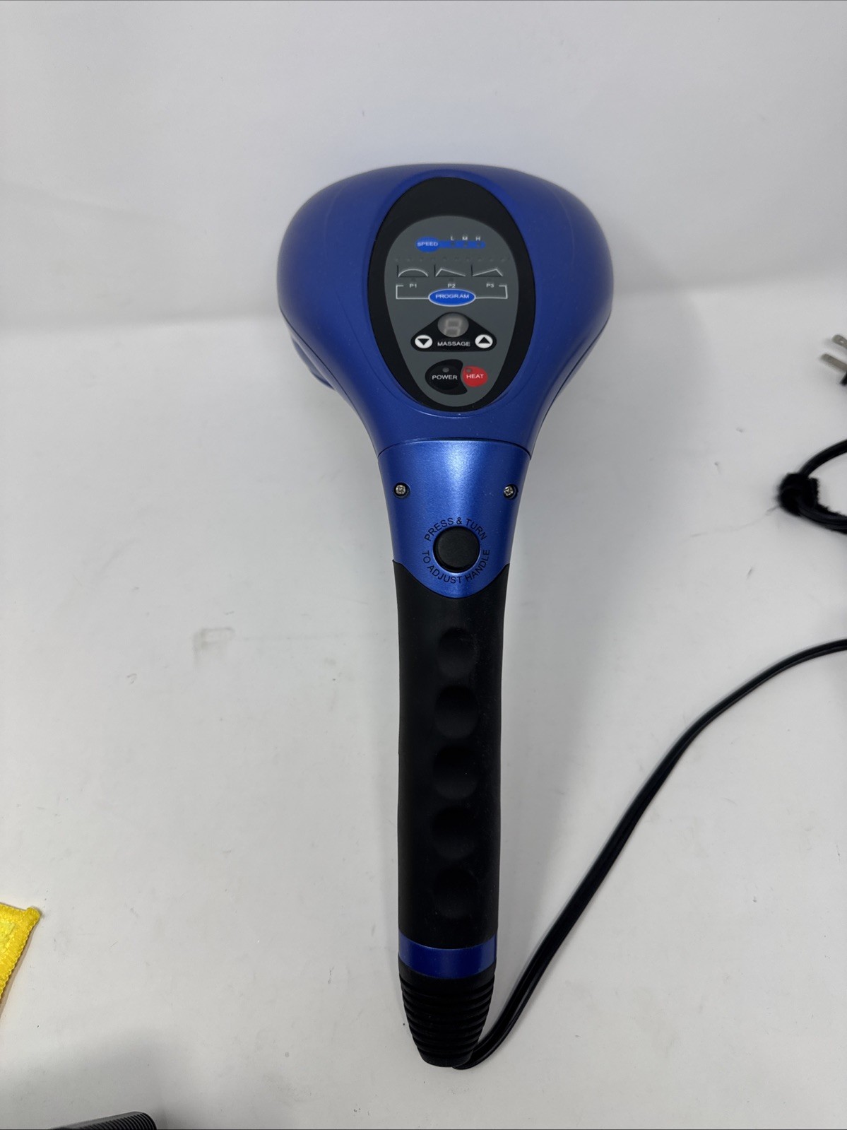 Homedics PA-400HA Select Percussion Massager Handheld With Heat 3 Programs Blue