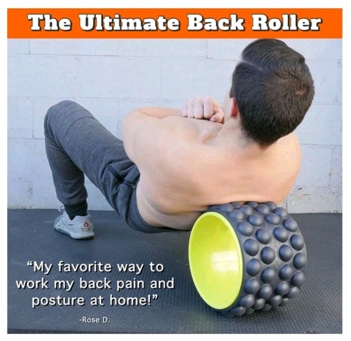 Trakk Back Roller, Back Stretcher & Cracker for Back Pain Ultimate Yoga Wheel