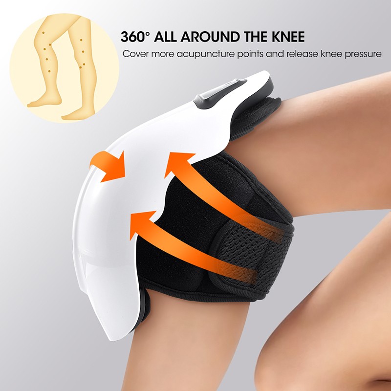 Heated Knee Massager with Vibration & Red Light Therapy Adjustable Knee Brace
