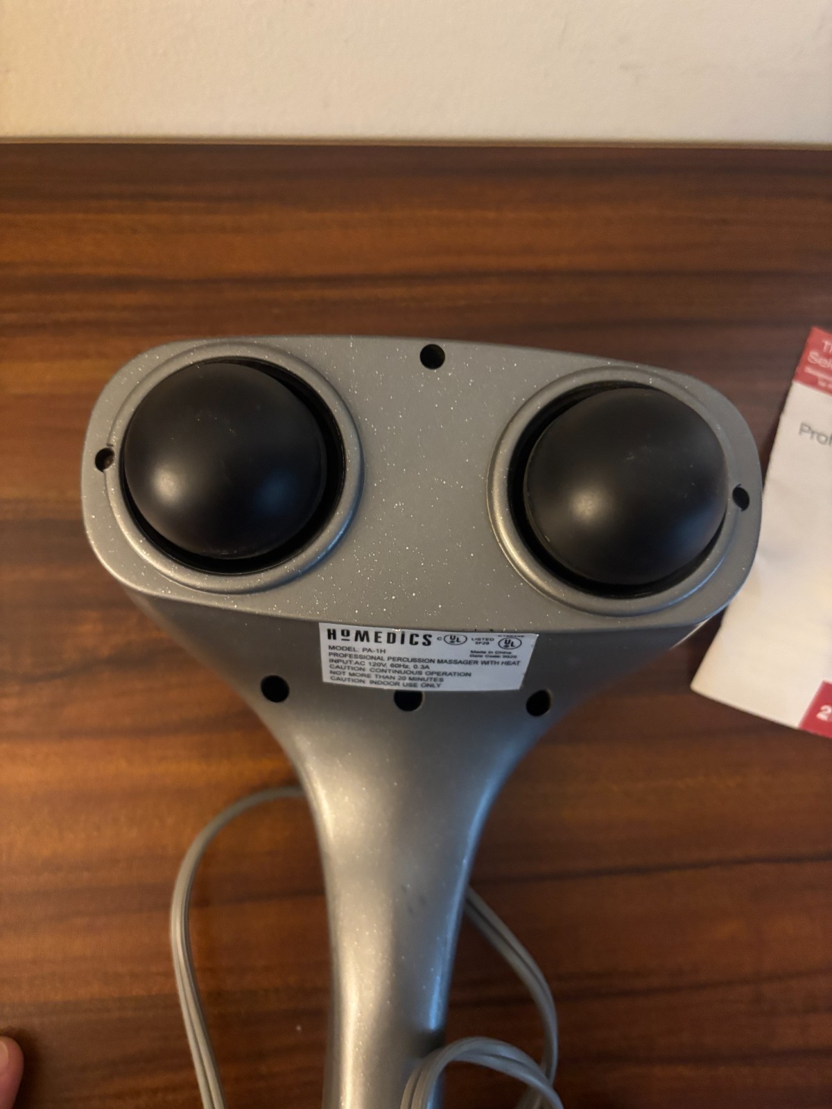 Homedics PA-1H Professional Percussion Massager With Heat Tested Working