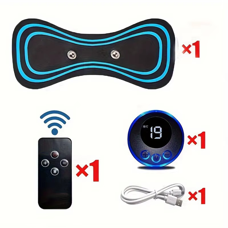Muscle Electric Massager 2/3/4 Pcs EMS Neck Massage Machine 8 Modes 19 Levels of