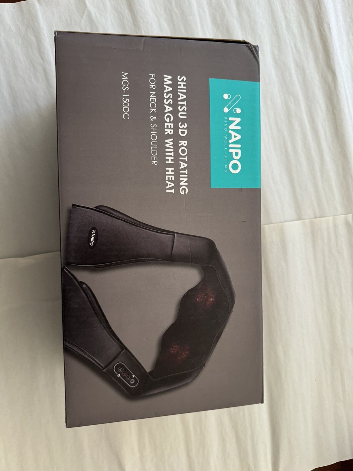 Shiatsu 3D Rotating Massager WITH SHIATSU KNEADING MASSAGE AND HEAT MGS-150DC
