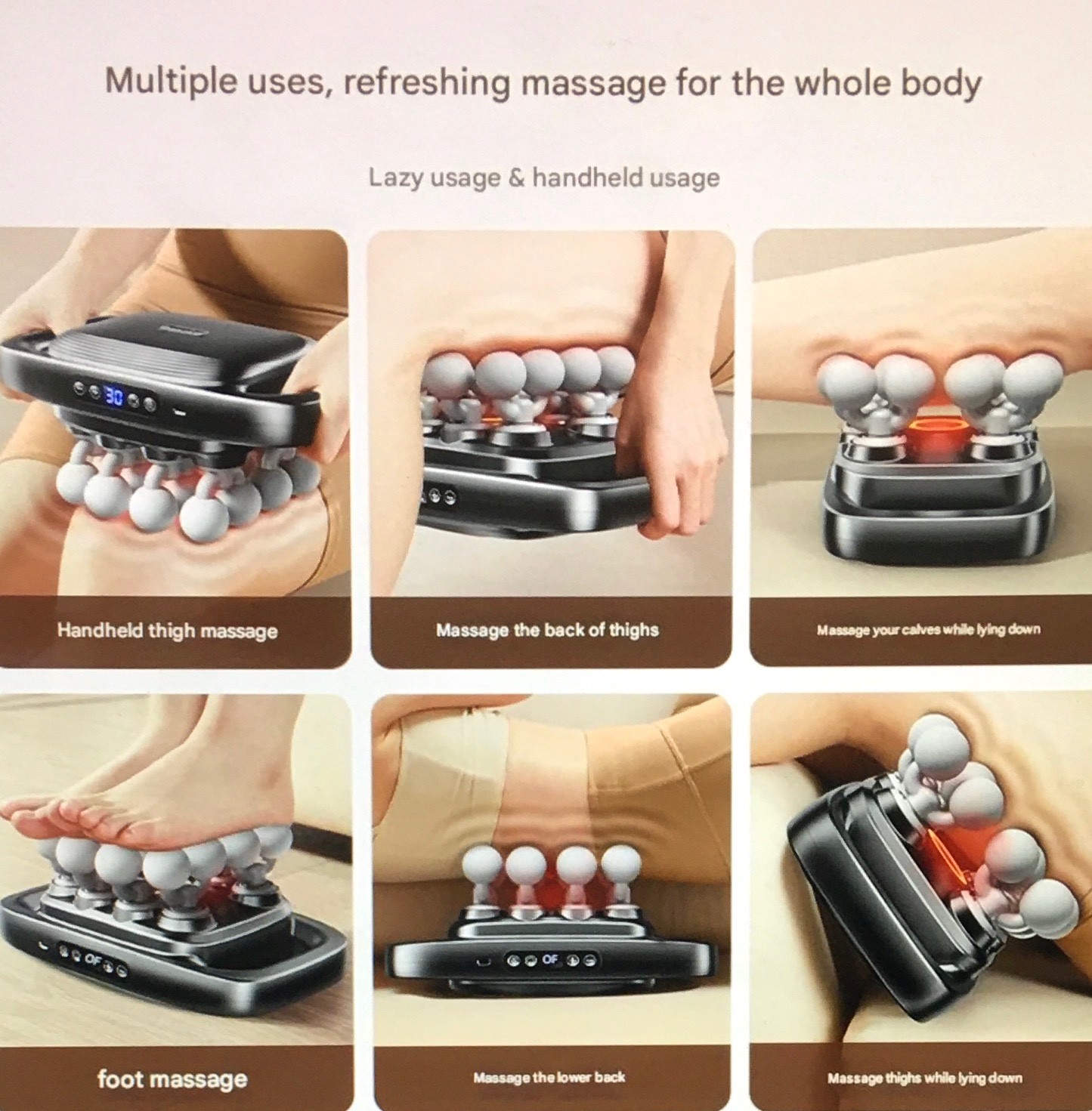 16-HEAD FASCIA GUN Multi-Head Massager, Waist and Back Muscle Deep Relaxation