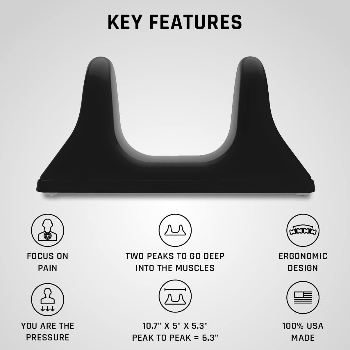 NEW PSO RIGHT CHOICE Muscle Release & Deep Tissue Massage Tool – Night Black