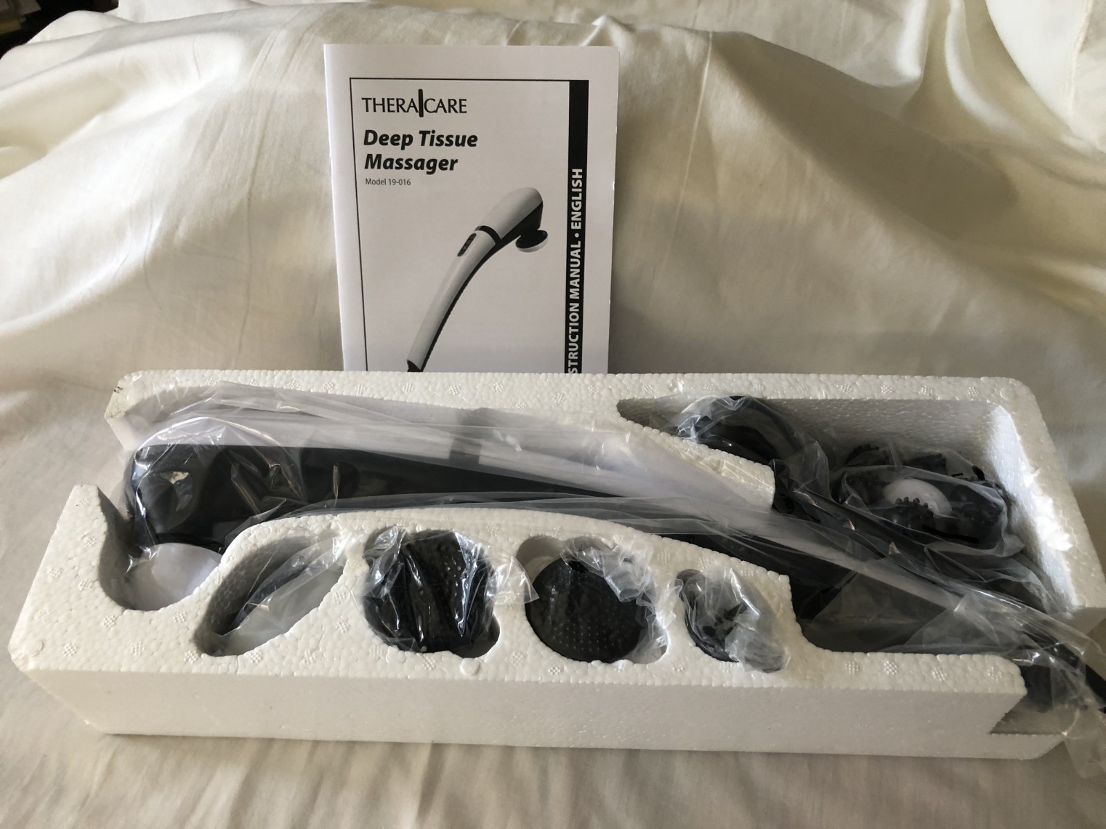 Theracare Deep Tissue 7 in 1 Massager with Heat Model 19-016 Head Attachments