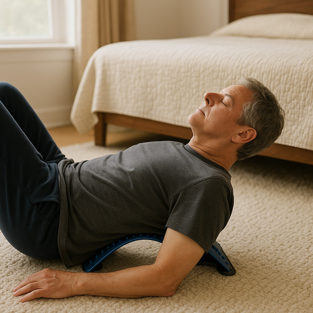 Multi Level Back Stretcher Lumbar Spine Decompression Arch 3 Adjustable