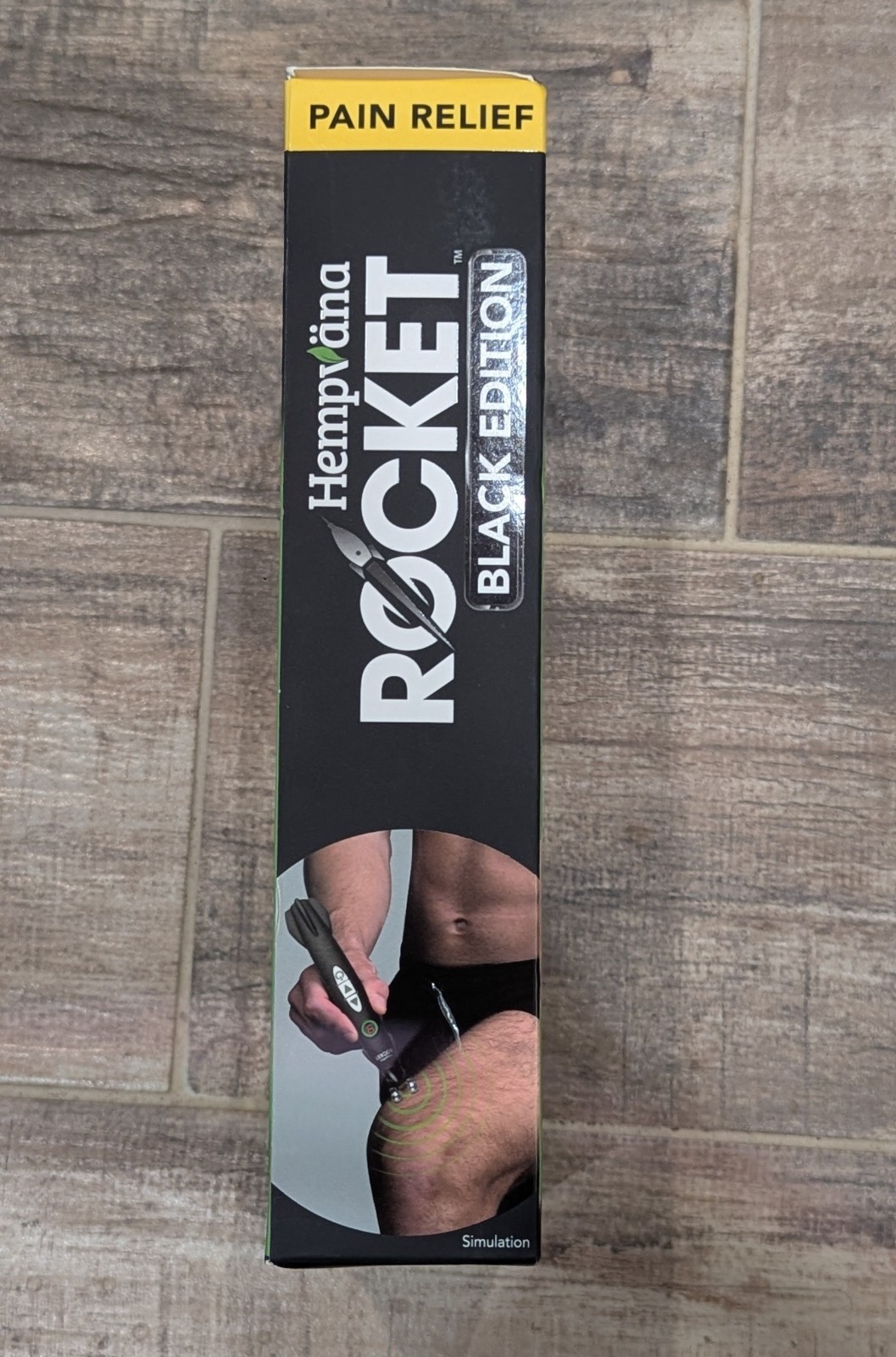 Hempvana Rocket Black Edition TENS Pain Relief Pen 3 Heads 9 Levels NIB New