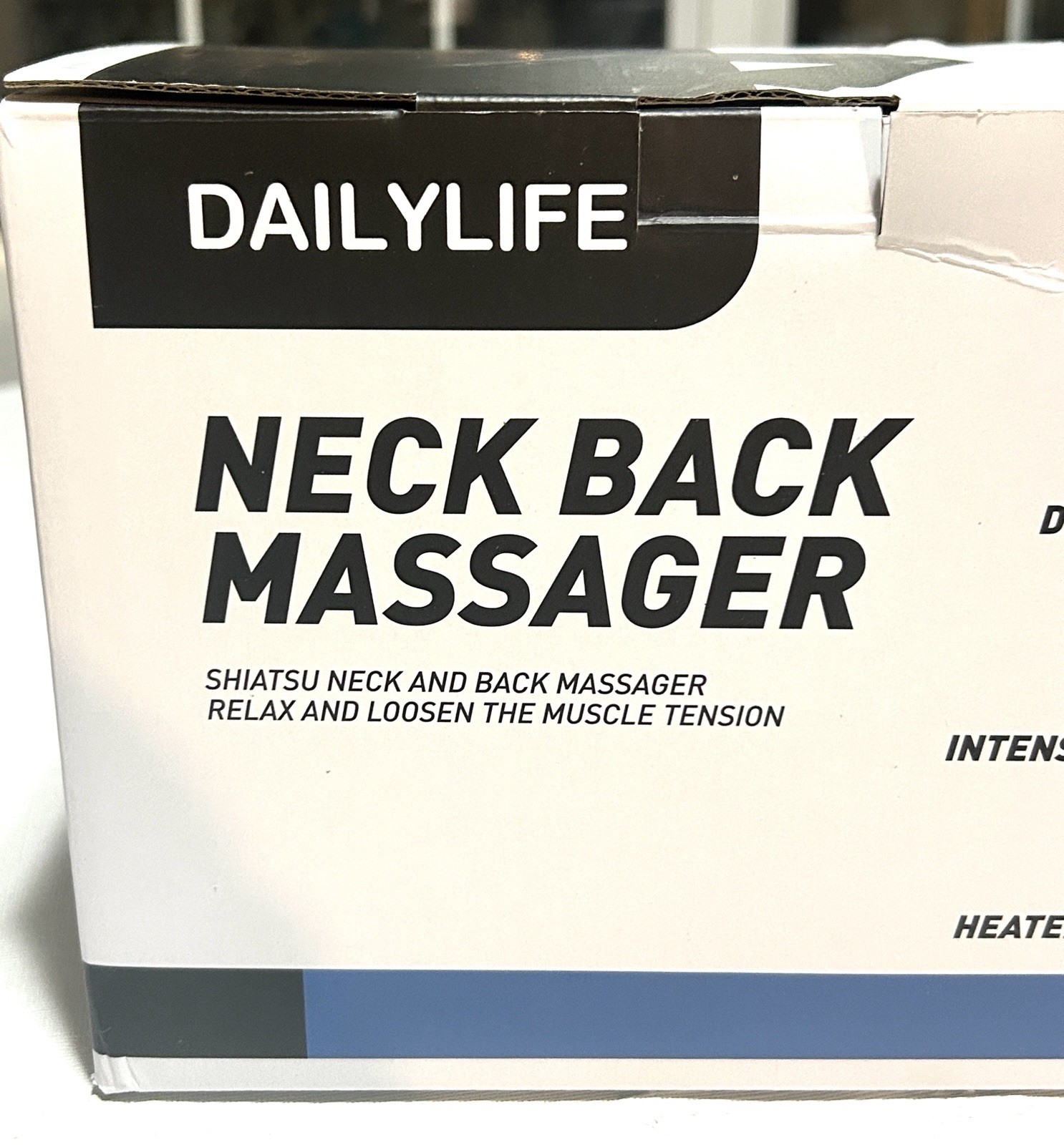 Daily Life Shiatsu Neck & Back Massager with Soothing Heat, Deep Tissue 3D K