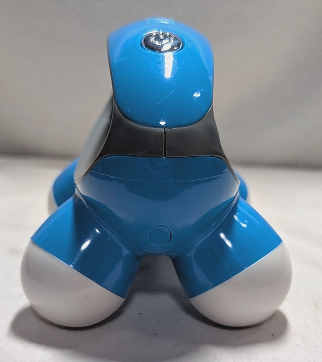 Homedics, Quatro Mini Hand-Held Massager with Hand Grip, Battery Operated Blue
