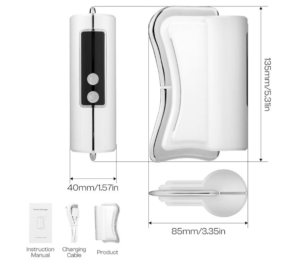 Muscle Scraper Tool Fit Face And Neck, Electric Guasha Tool For Face Relaxation