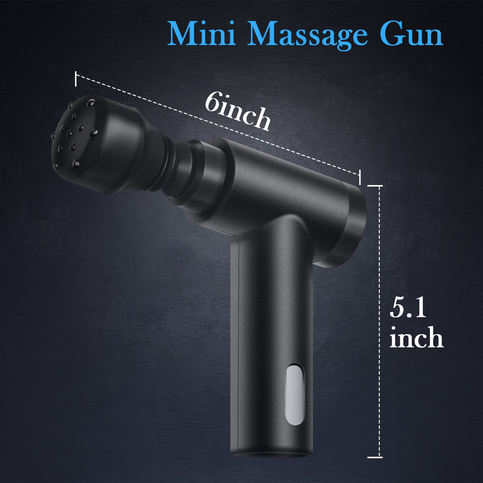 Mini Pocket-Sized Deep Tissue, Portable Percussion Massager Gun, USB Charging