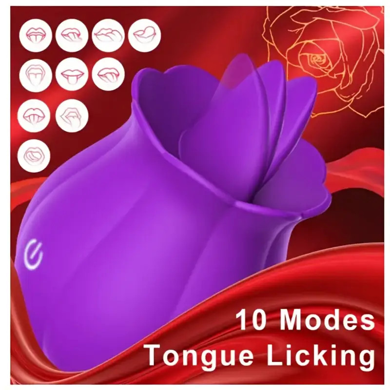 Discreet-10 Speed-Personal-Massage-Rose-Vibrator-sucking-Massager-for-Women