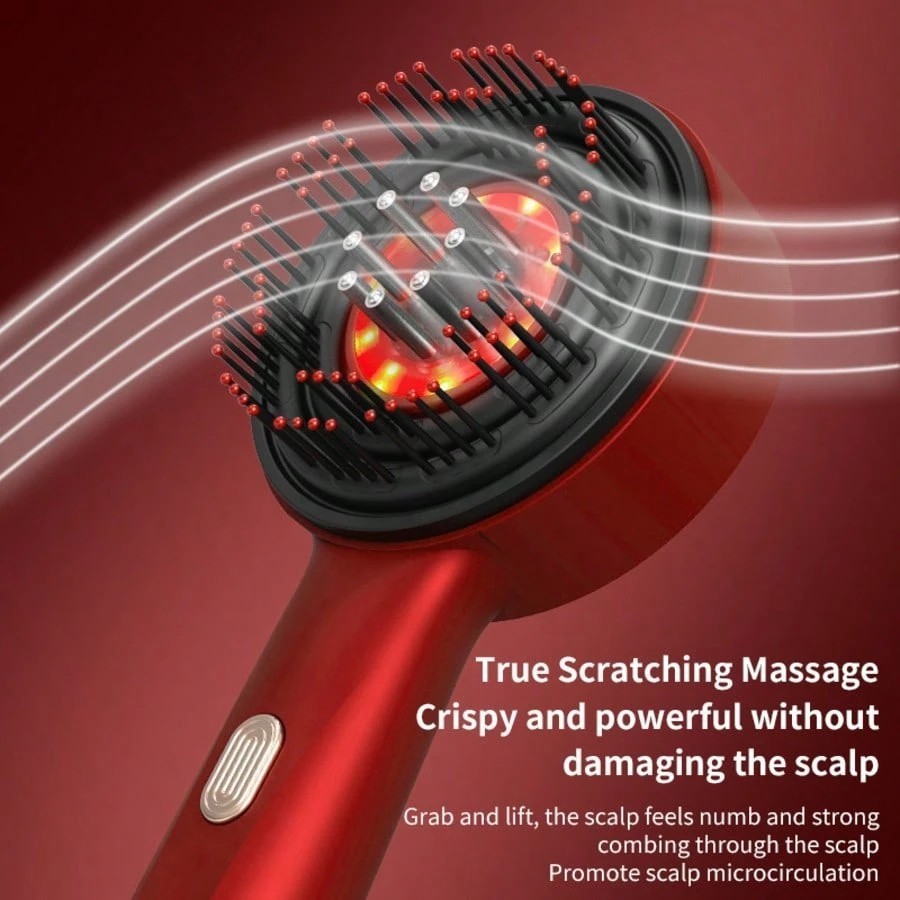 Modern Electric Head Massager Comb Red Light Hair Care Scalp Massage Sleep Relax