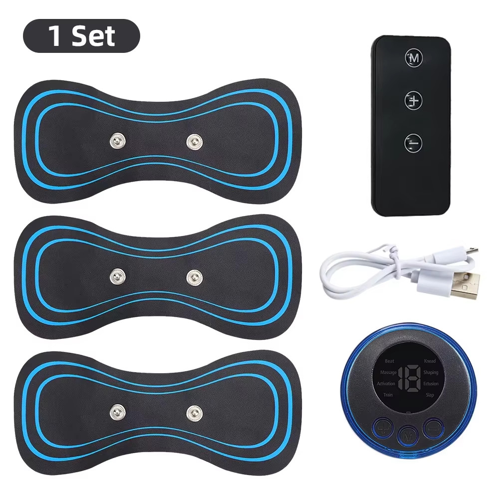 Muscle Electric Massager 2/3/4 Pcs EMS Neck Massage Machine 8 Modes 19 Levels