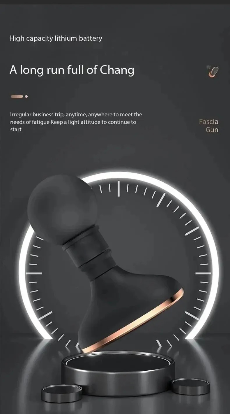 Fascia Gun Massager Mini Silent Muscle Relaxer High Frequency Portable Device