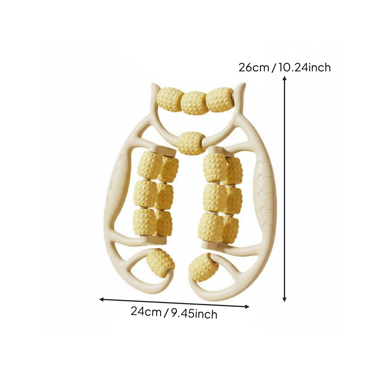 360 Degree Leg Massager Clamp Textured Rollers for Post-Workout, Home