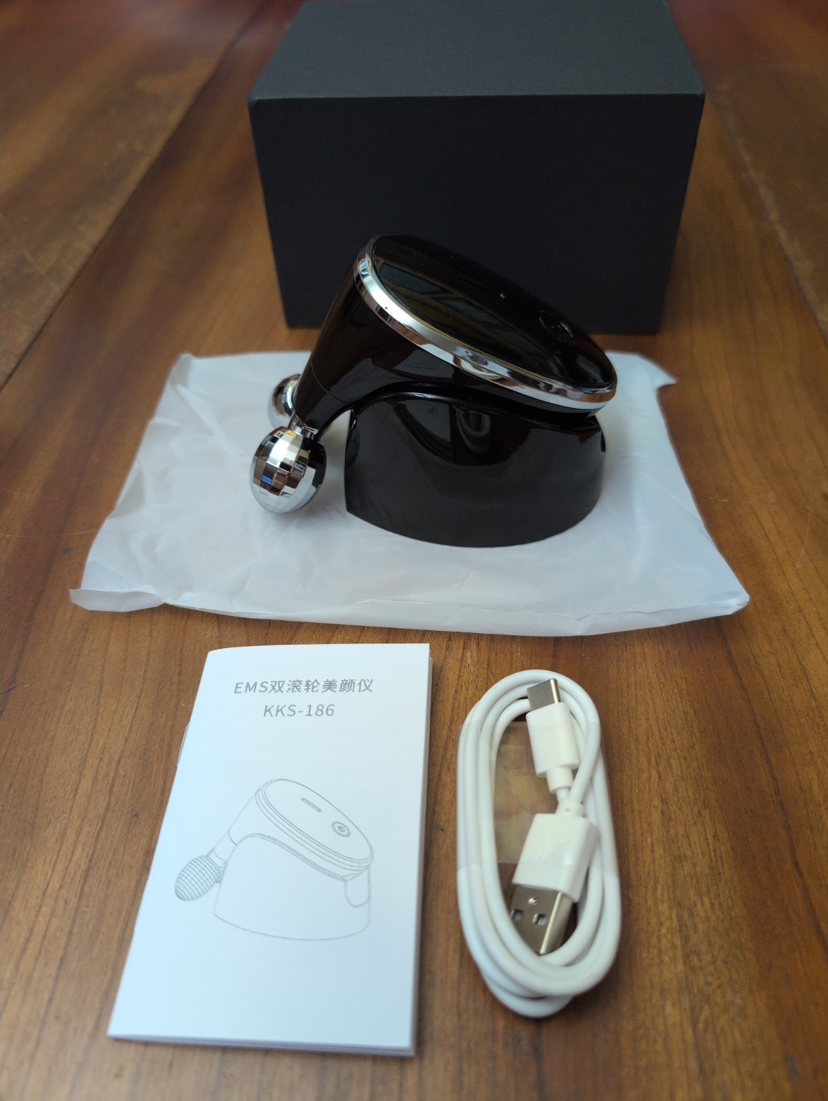 EMS Face & Body Beauty Roller Facial Handy Massage Tool Japan
