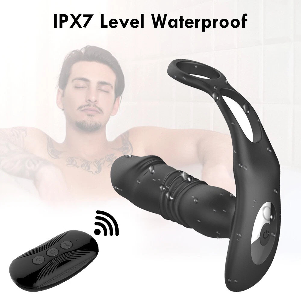 Reusable Powerful Flapping Prostate Massager Dual Motor Telescopic Vibrators Man