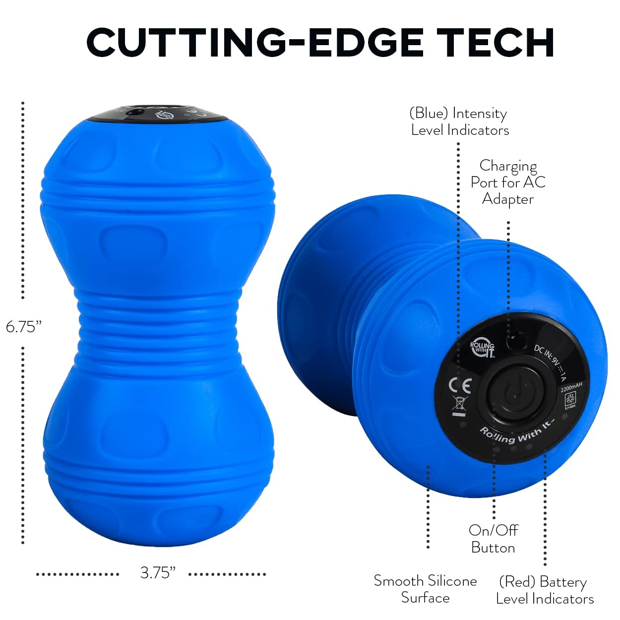 Vibrating Peanut Massage Ball – Deep Tissue Trigger Point Therapy, Myofascial…