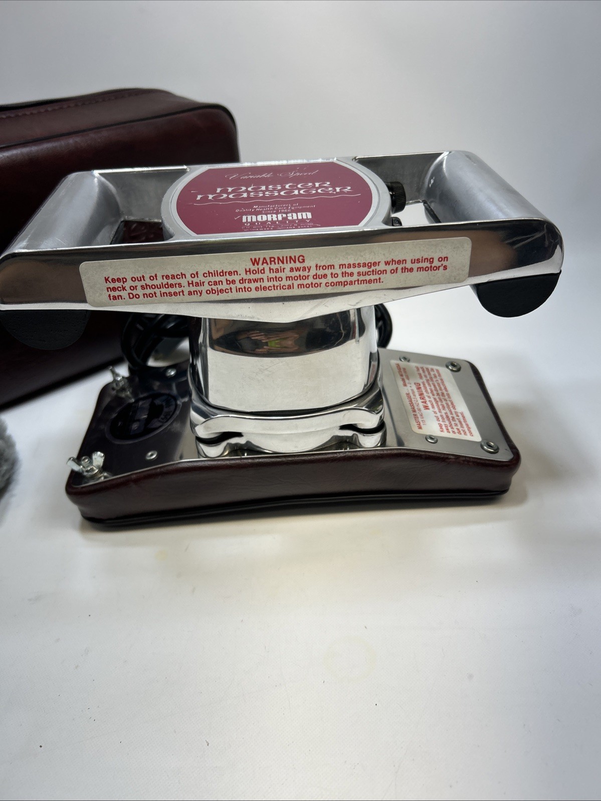 Morfam Master Massager M73-625A Variable Speeds to 4600 RPM W/ Case Tested