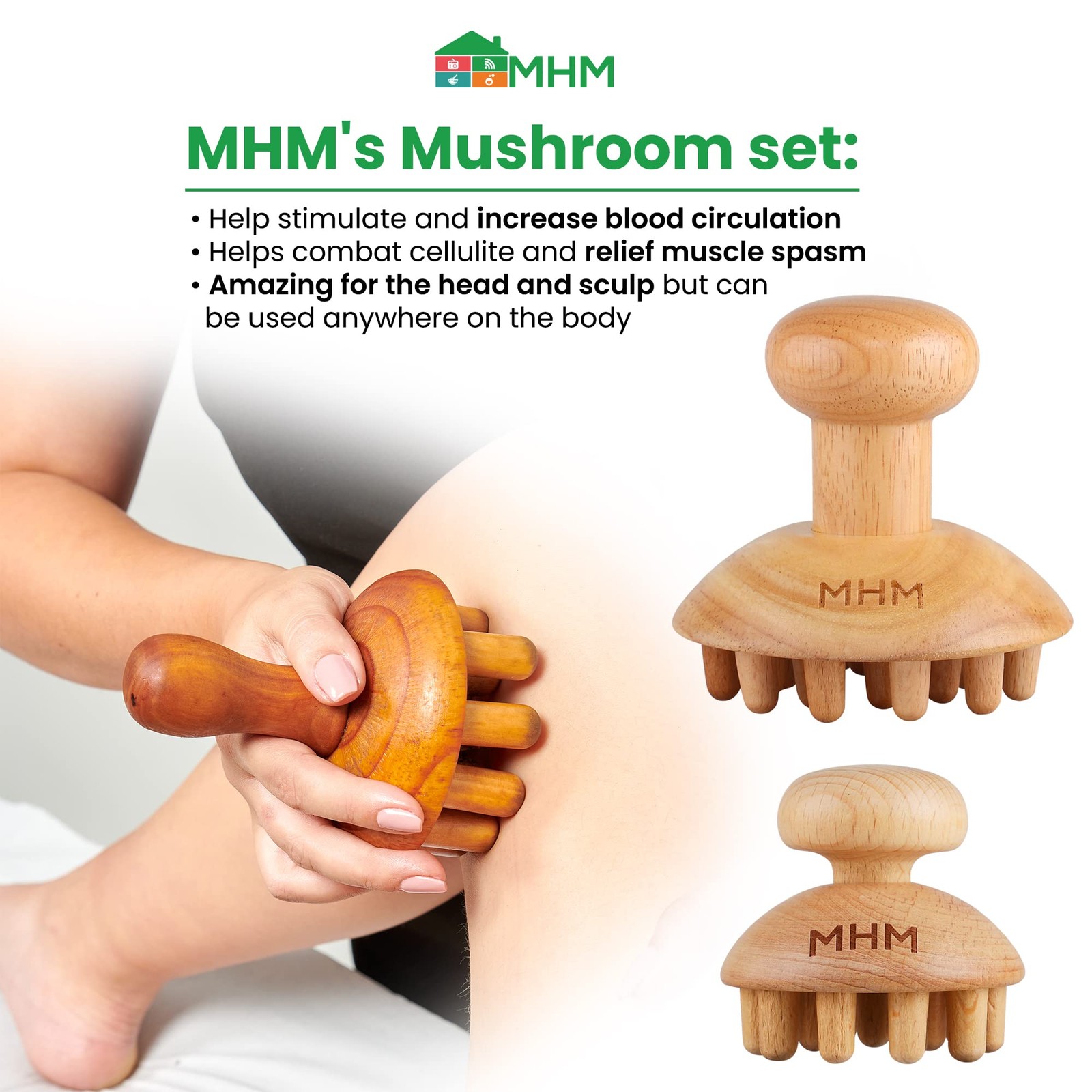 8-in-1 Wood Therapy Massage Tools Set for Body Sculpting and Lymphatic Draina…