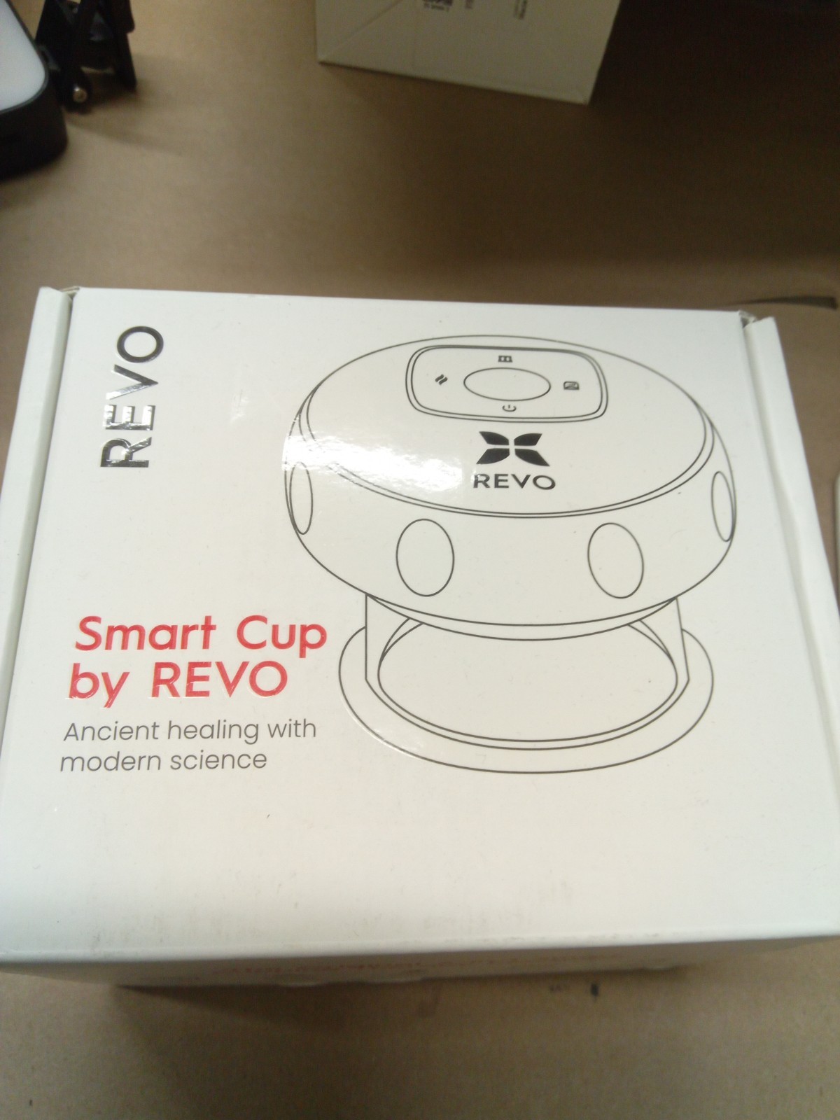 REVO Smart Cup Cupping Massager Black Wireless Rechargeable Therapy Compact