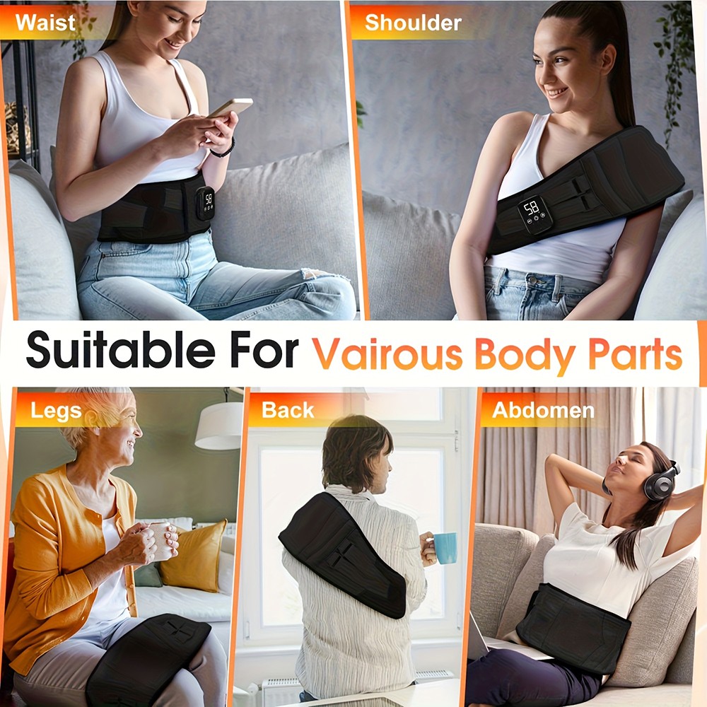 Heated Lower Back Brace for Back Pain Relief Back Belt with Heating & Vibration