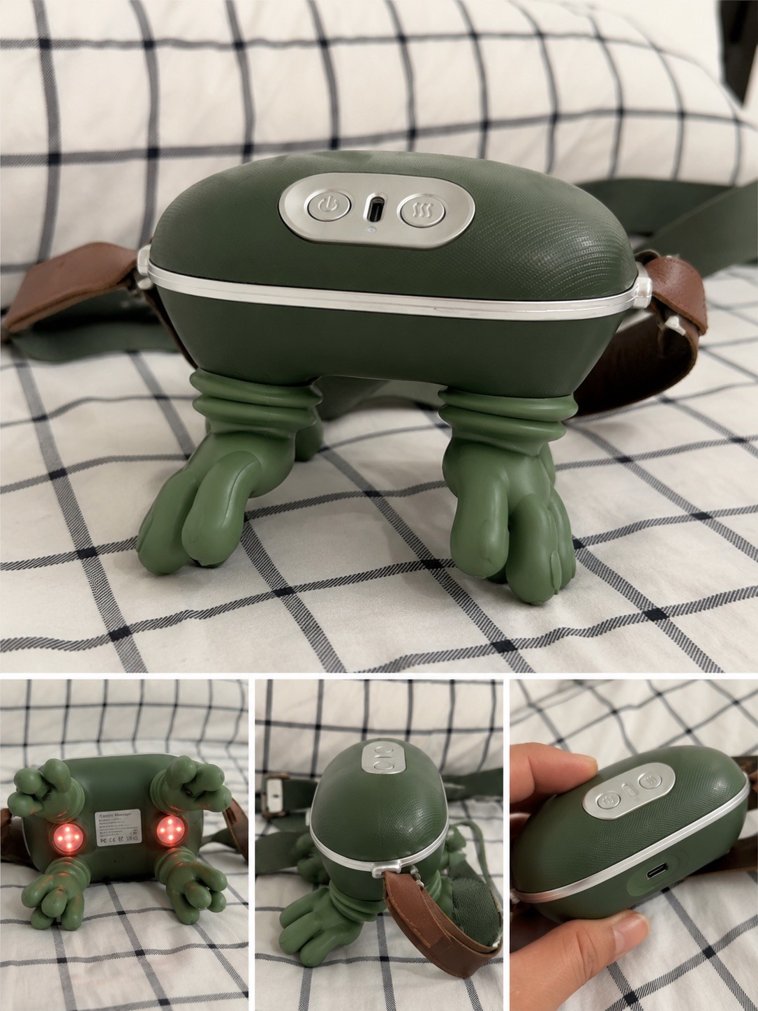 Bionic Heated Neck and Back Massager Electric Deep Tissue 4D Kneading Massage