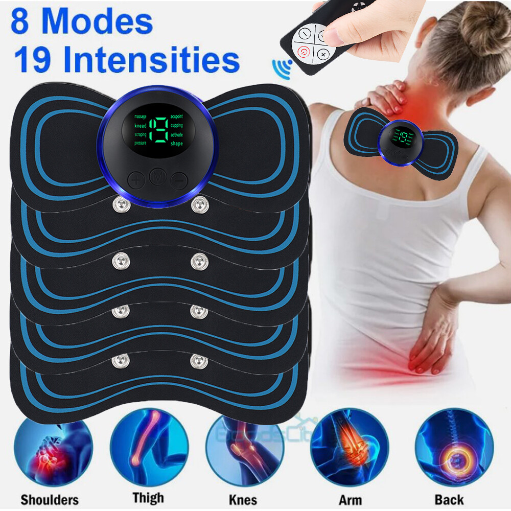 Electric 19 Intensities EMS Stimulator 8 Modes Vibration Massager Pain Relief