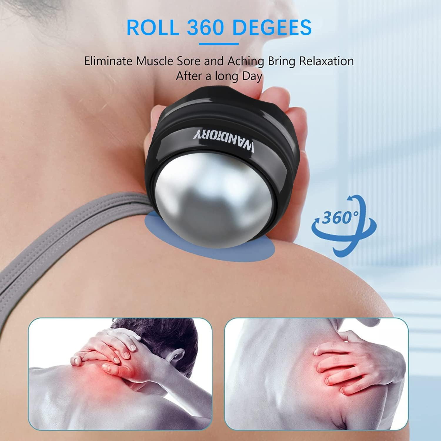 Ice Roller Ball, Cryosphere Cold Massage Roller Ball, Hot/Cold Therapy, Myofasci