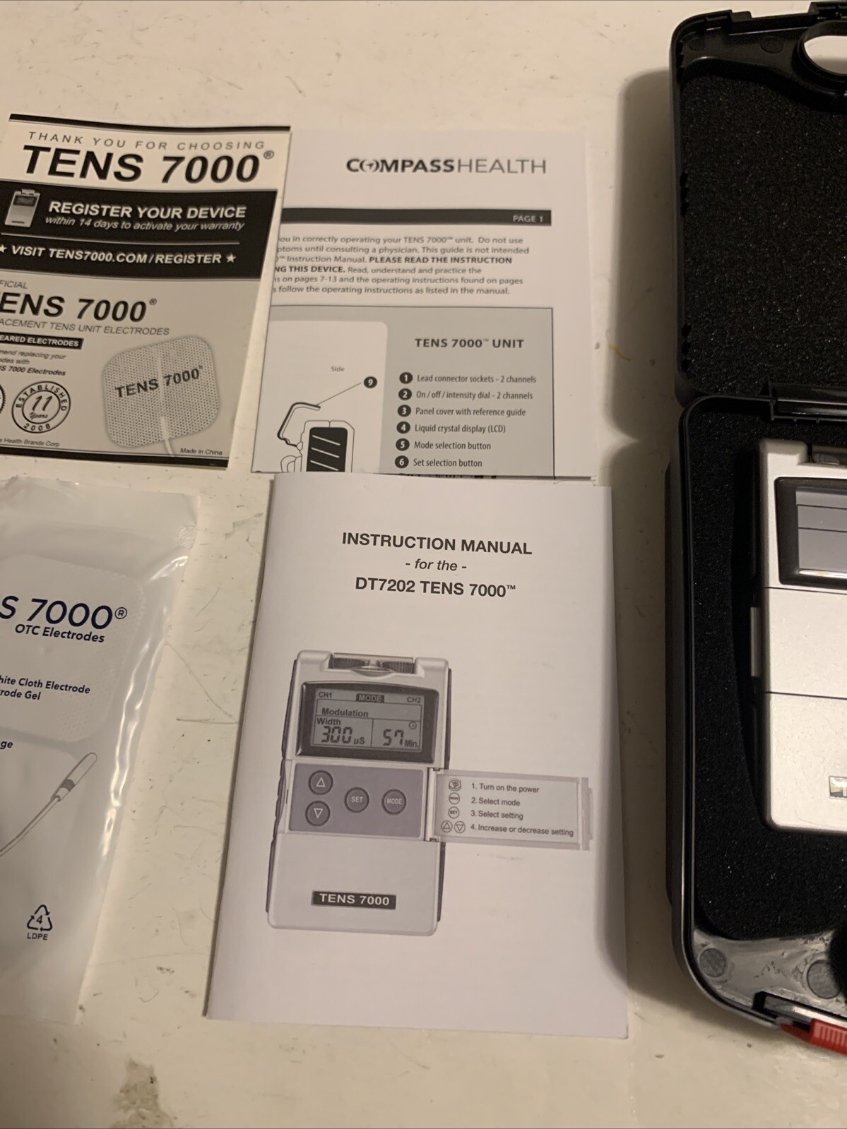 TENS 7000 2nd Edition Digital TENS Unit with Accessories