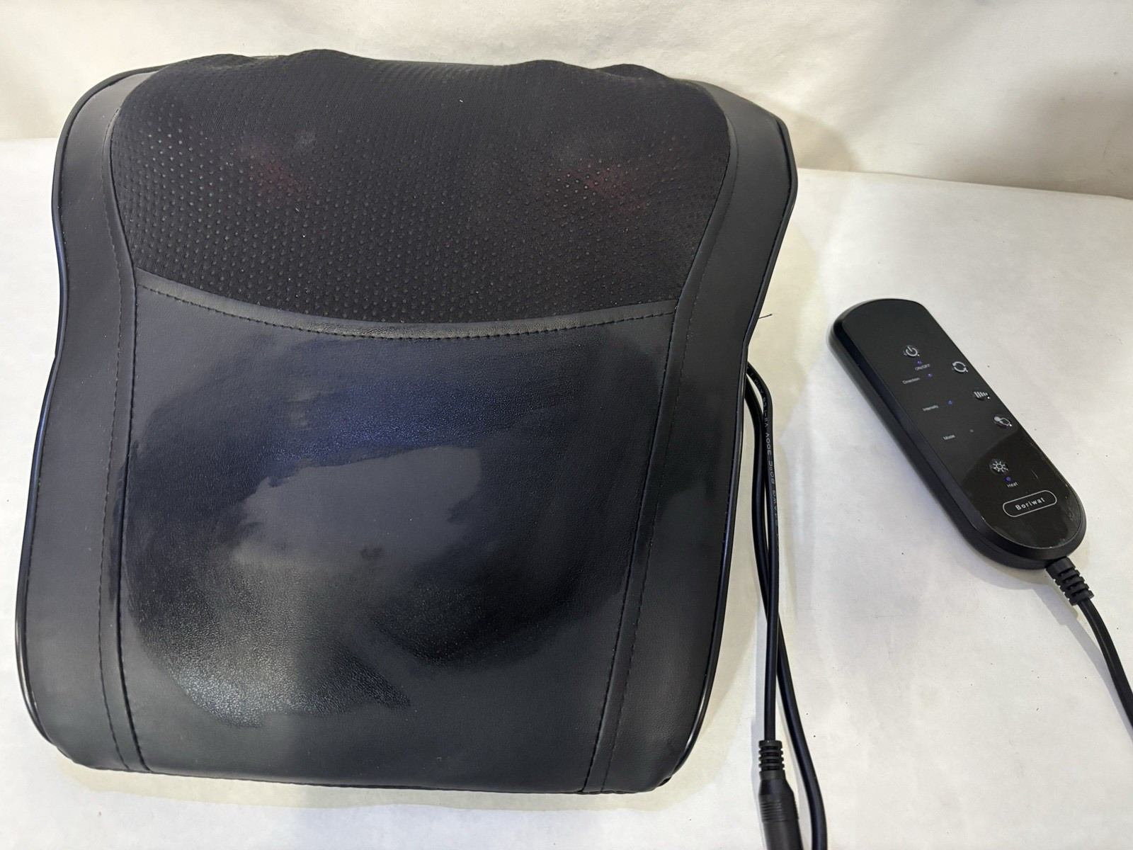 Boriwat Back Massager with Heat, Massagers for Neck & Back, 3D Kneading Massage