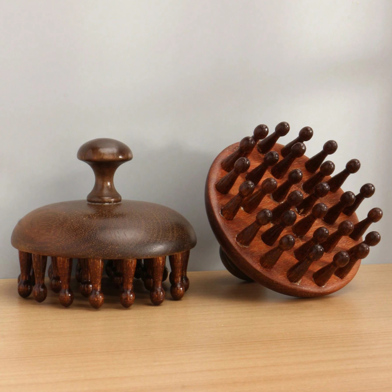Sandalwood Scalp Massager Hair Growth Comb Wooden Anti Static Gua Sha Body Tool