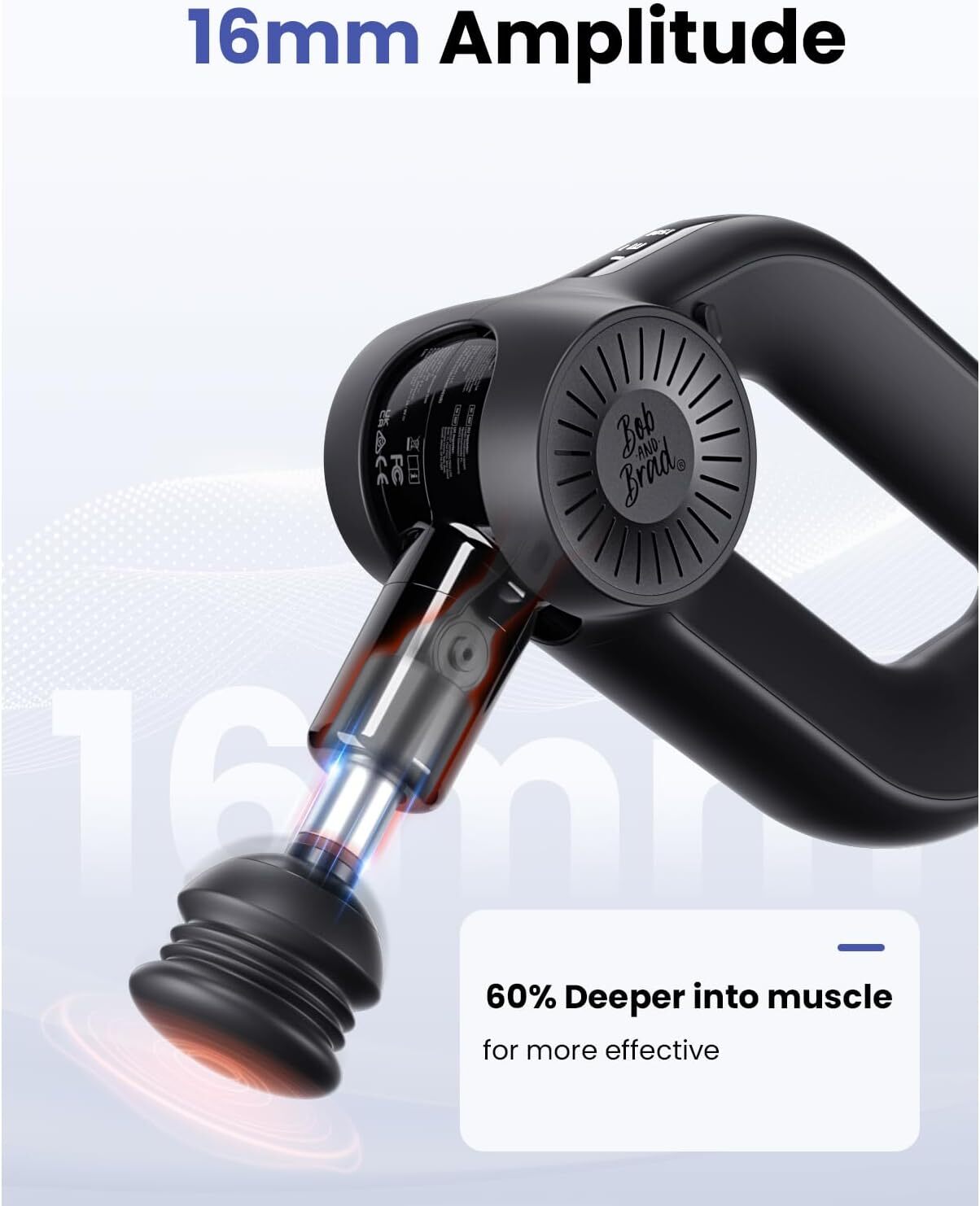 Massage Gun Muscle Deep Tissue for Athletes, Portable Percussion Pain Relief NEW